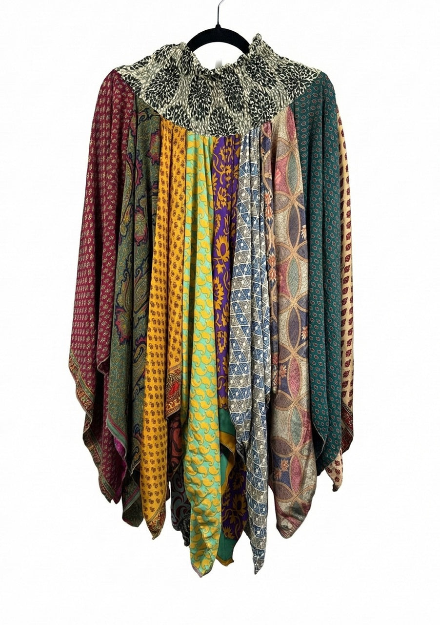 Sunrose Silk Patch Skirt 1000-03