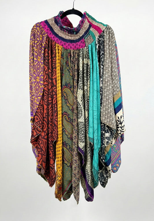 Sunrose Silk Patch Skirt 1000-09