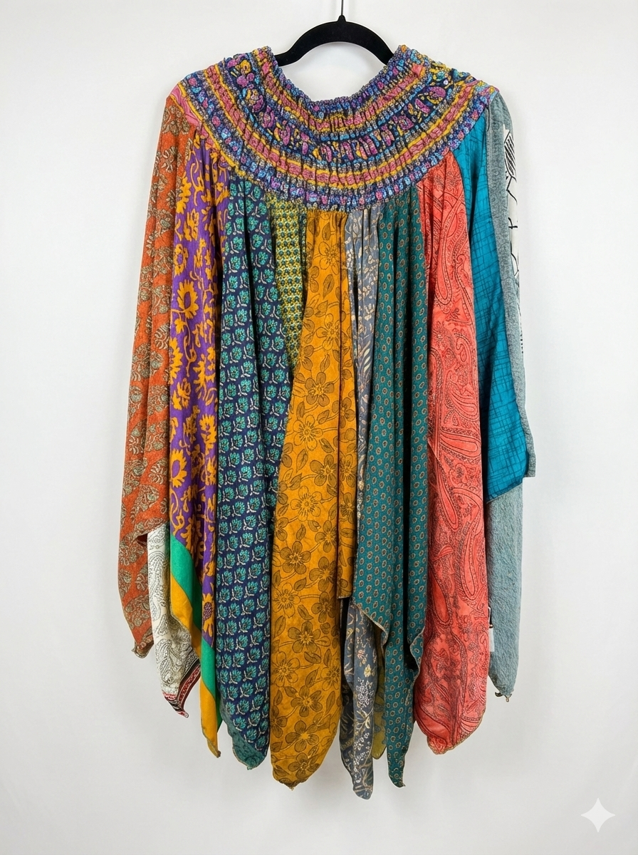 Sunrose Silk Patch Skirt 1000-10