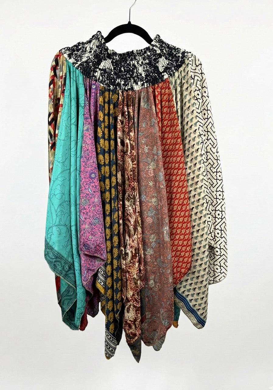 Sunrose Silk Patch Skirt 1000-11