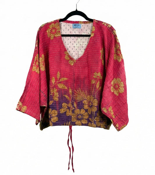 Sunrise Hana Butterfly Kantha Top 1000-03