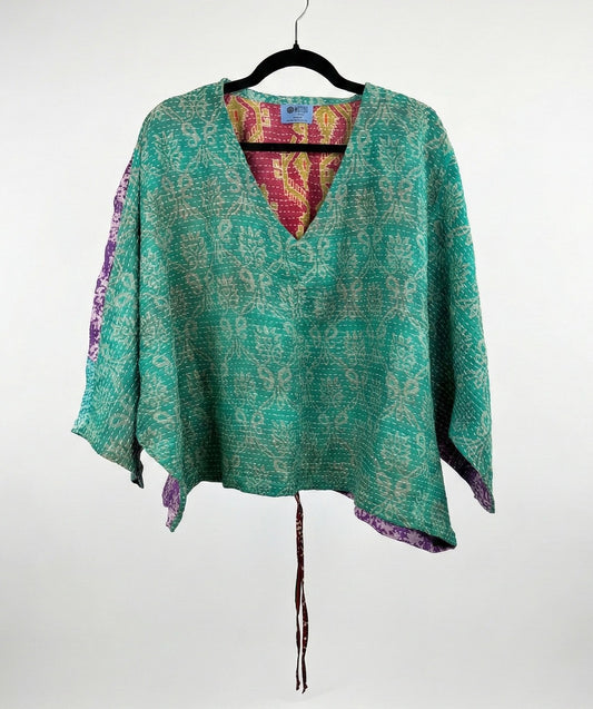 Sunrise Hana Butterfly Kantha Top 1000-07