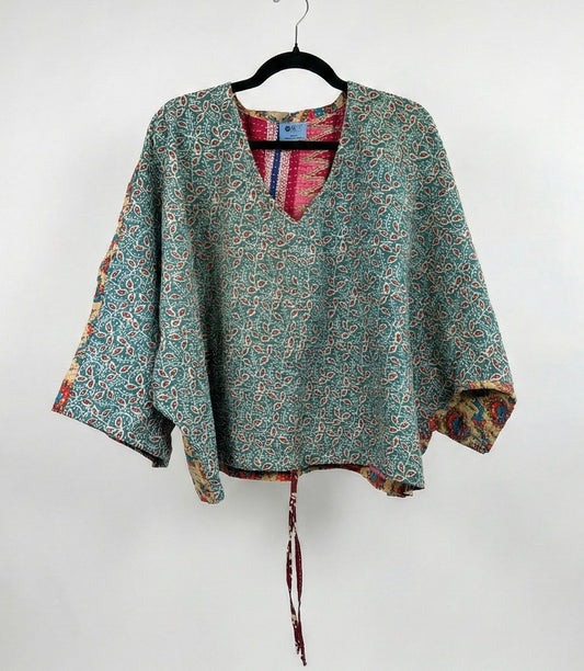 Sunrise Hana Butterfly Kantha Top 1000-14