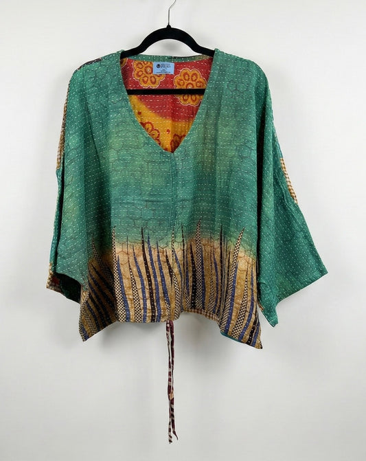 Sunrise Hana Butterfly Kantha Top 1000-16