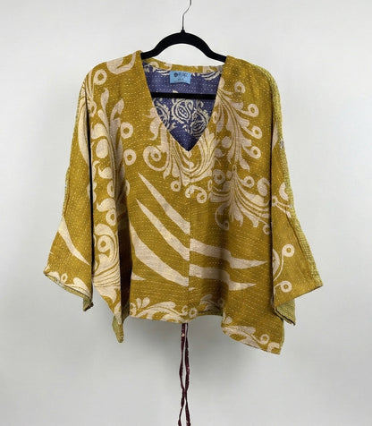 Sunrise Hana Butterfly Kantha Top 1000-22