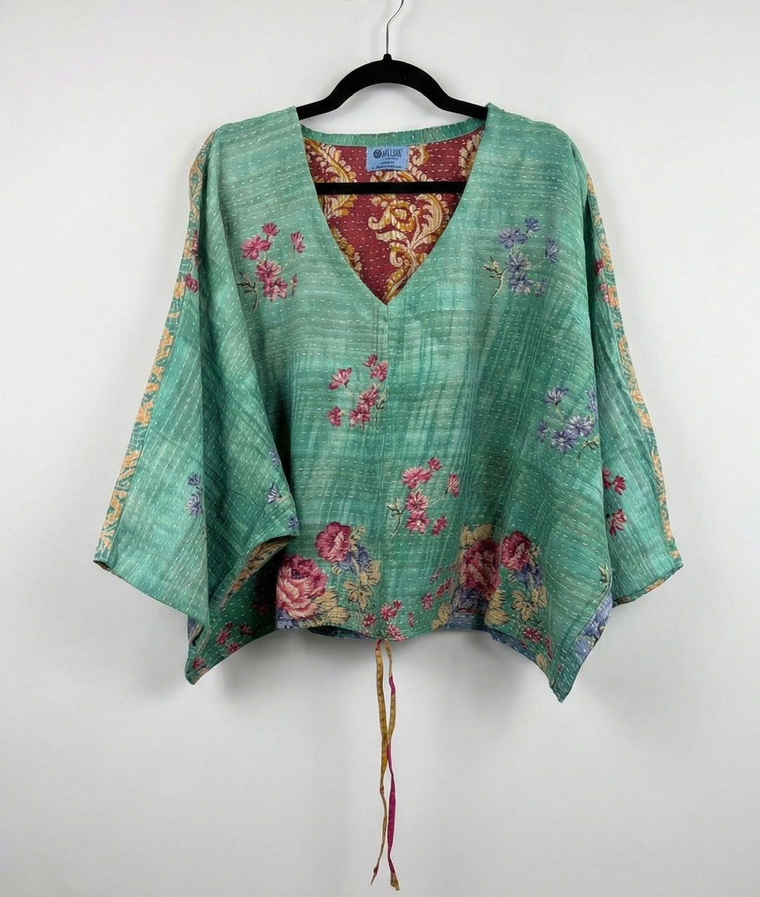 Sunrise Hana Butterfly Kantha Top 1000-23