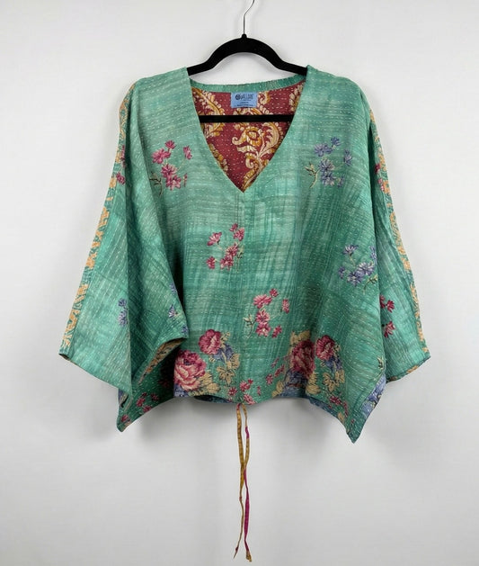 Sunrise Hana Butterfly Kantha Top 1000-23