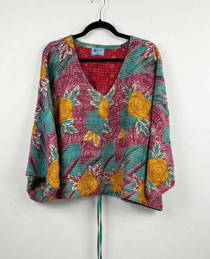 Sunrise Hana Butterfly Kantha Top 1000-26
