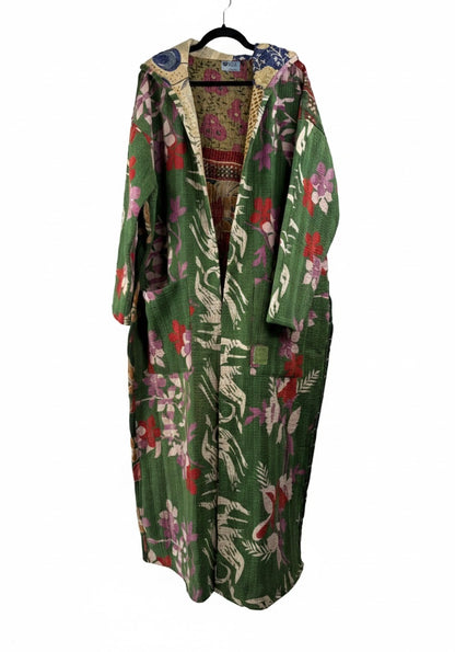 Sacred Drift Fine Kantha Reversible Vintage Coat 1000-01