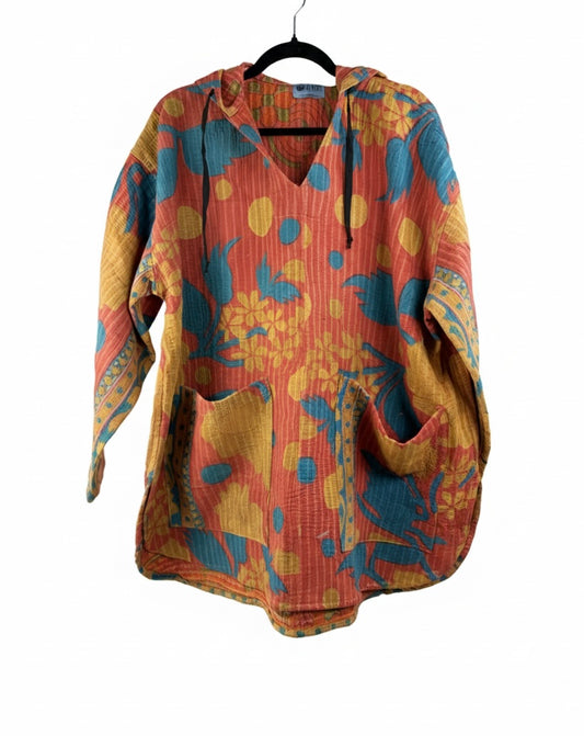 Moon Spirit Fine Kantha Hoodie 1000-06