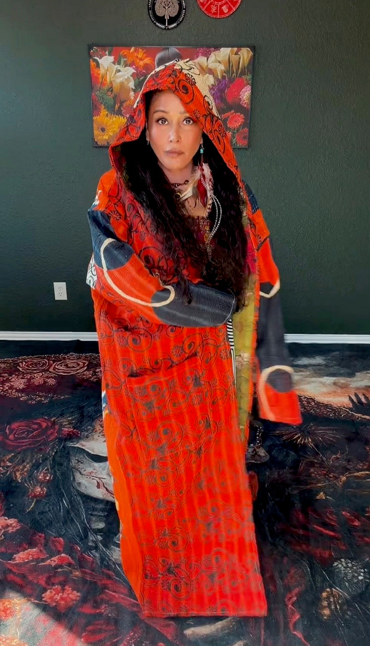 Sacred Drift Fine Kantha Reversible Vintage Coat
