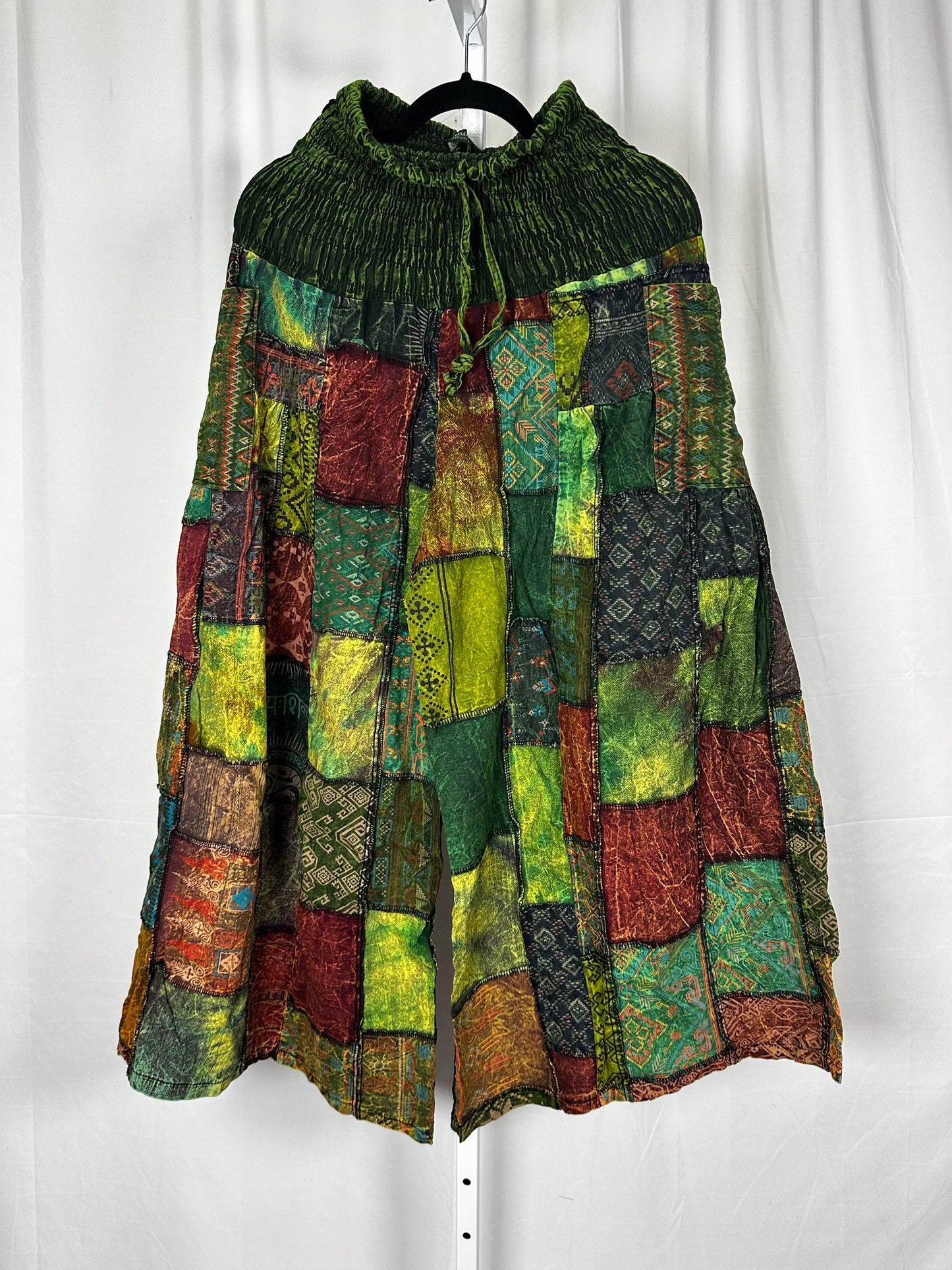 Cecilia Patchwork Cotton Pants w Side Pockets!! (3 Options)