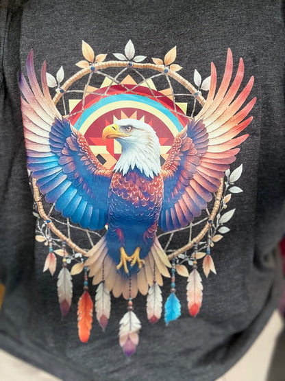 Native Eagle V-Neck Graphic Tee (6 Options)