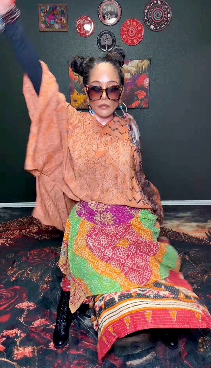 Ancestral Bloom Pixie Skirt