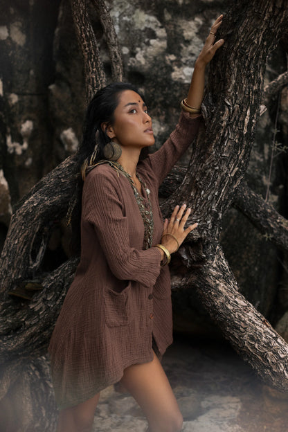 Kitana Miti Tee Dress Mocha