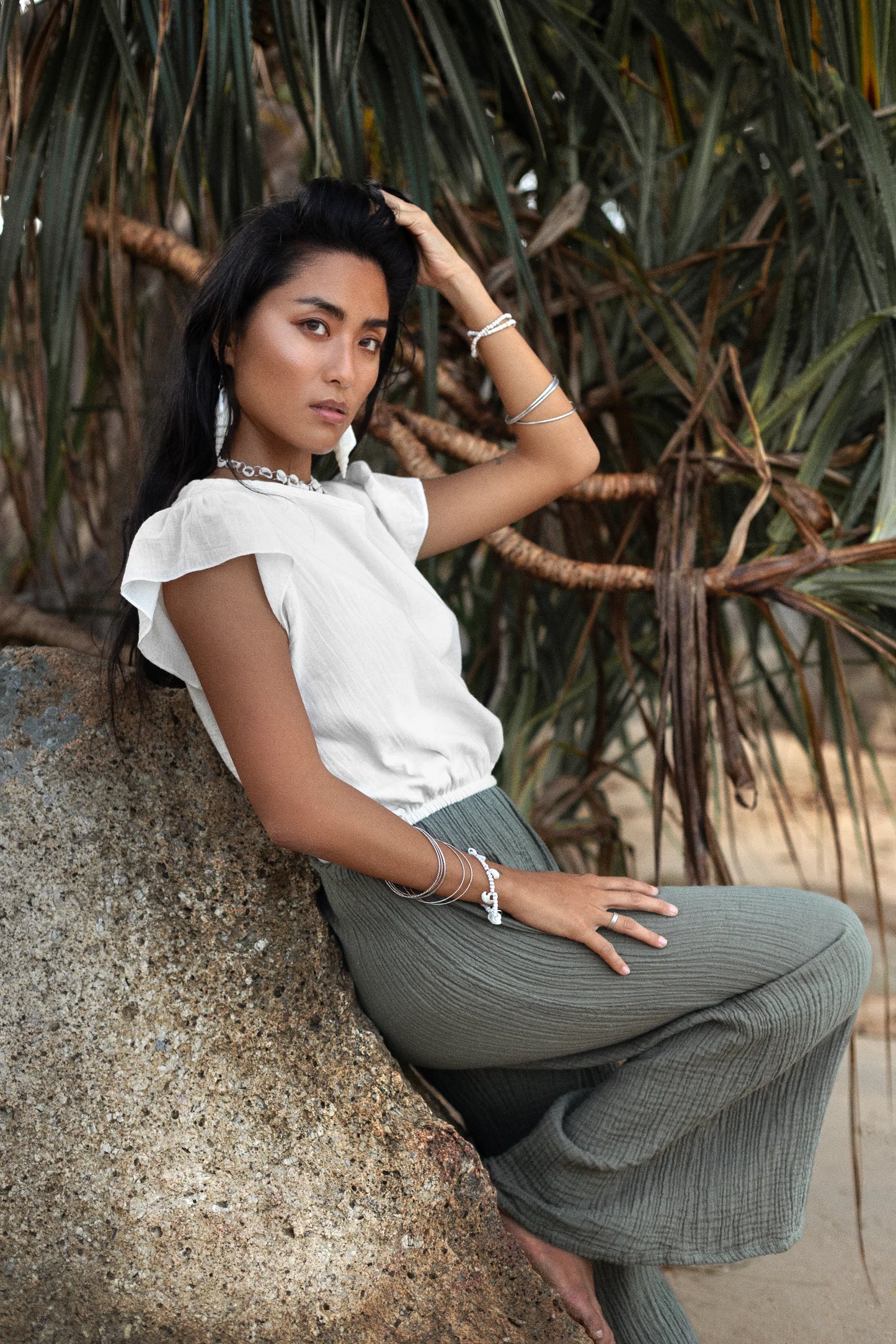 Malia Pants Sage Grey
