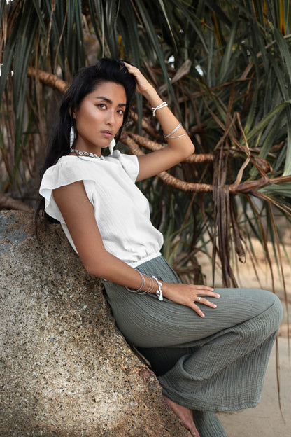 Malia Pants Sage Grey