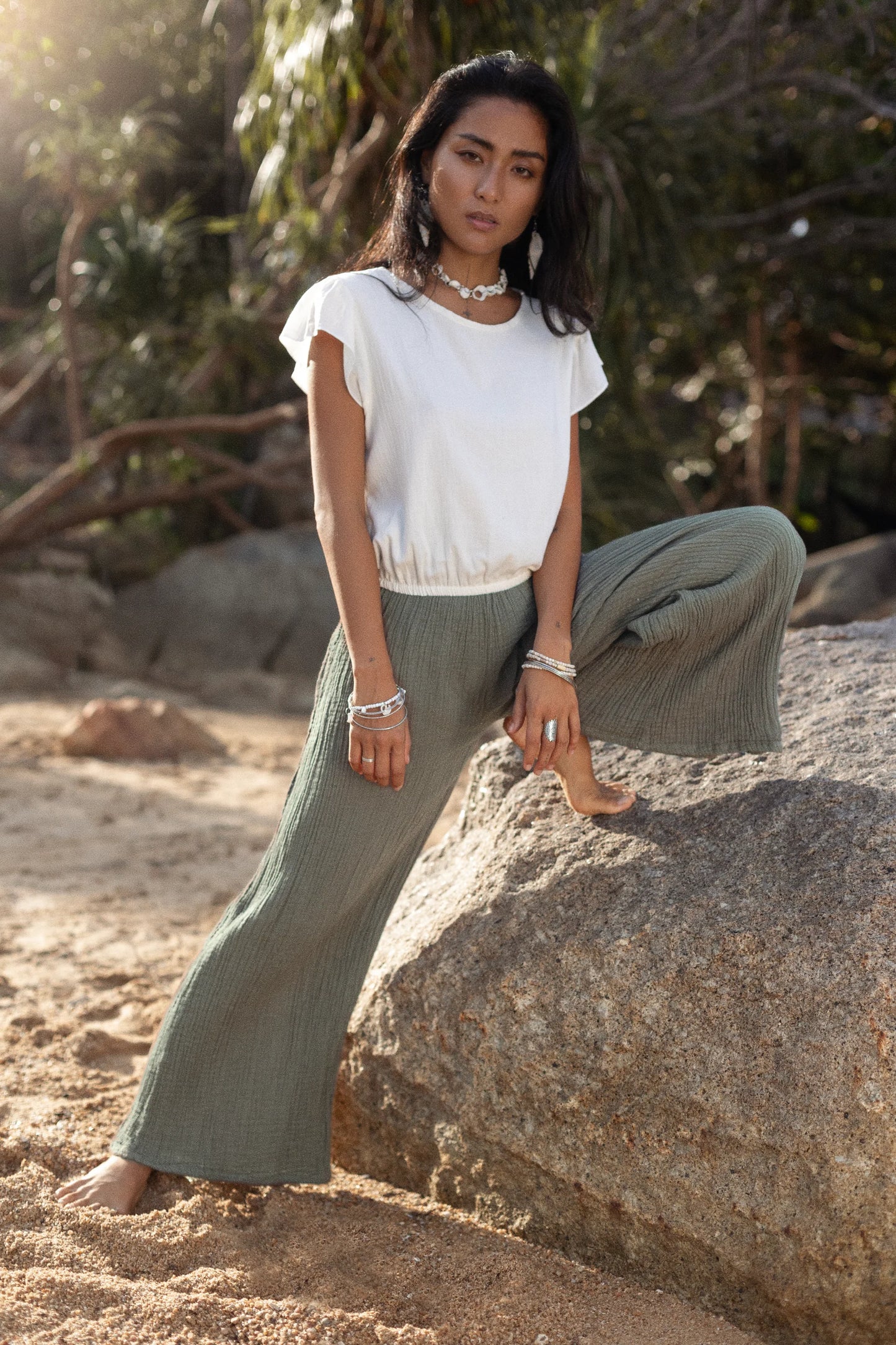 Malia Pants Sage Grey