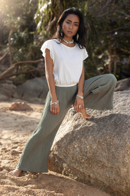 Malia Pants Sage Grey