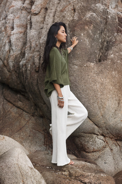 Sola Butterfly Top Olive