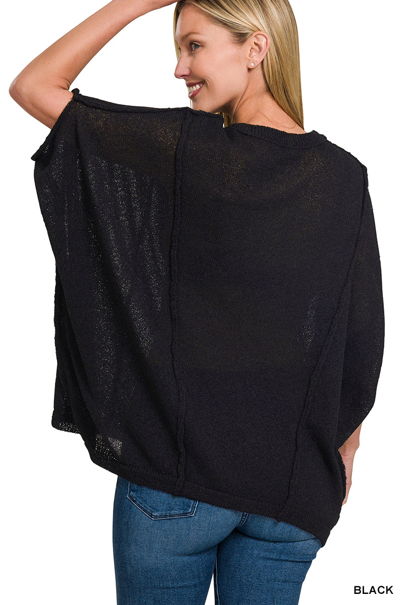 Drop Shoulder Short Sleeve Relaxed Pullover (3 Options)