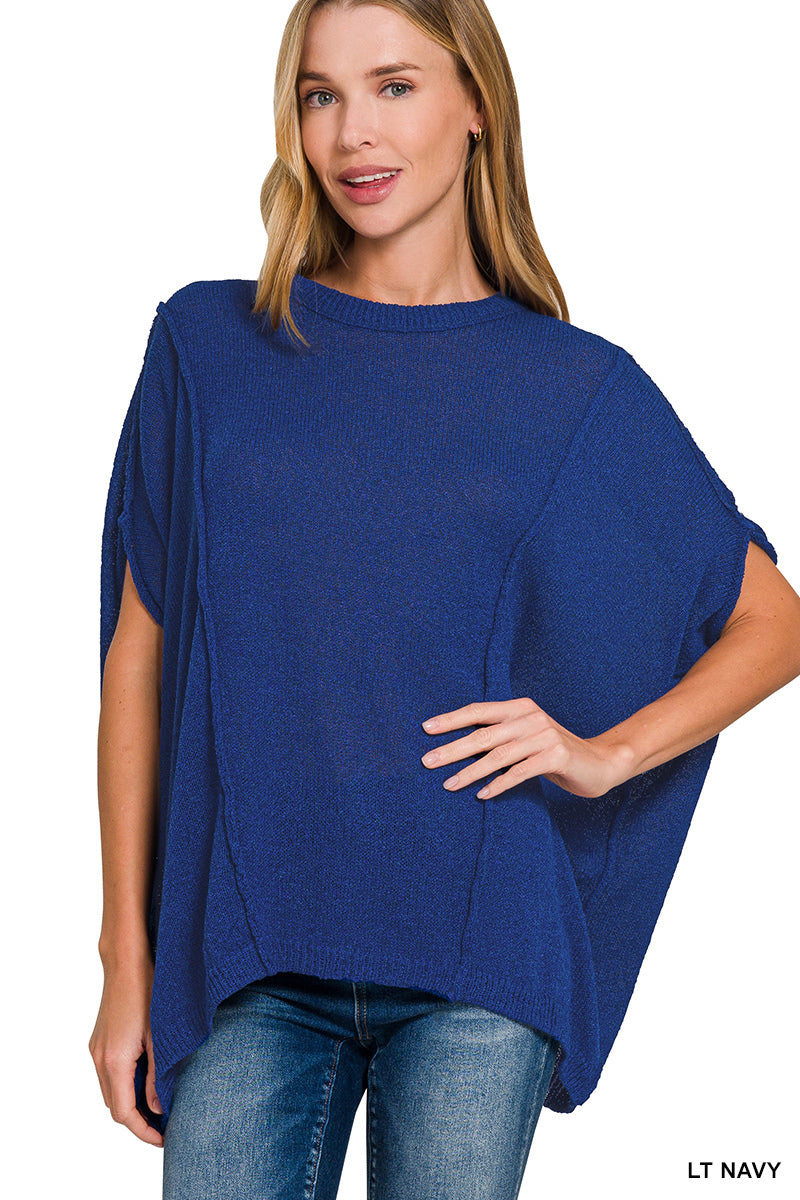 Drop Shoulder Short Sleeve Relaxed Pullover (3 Options)