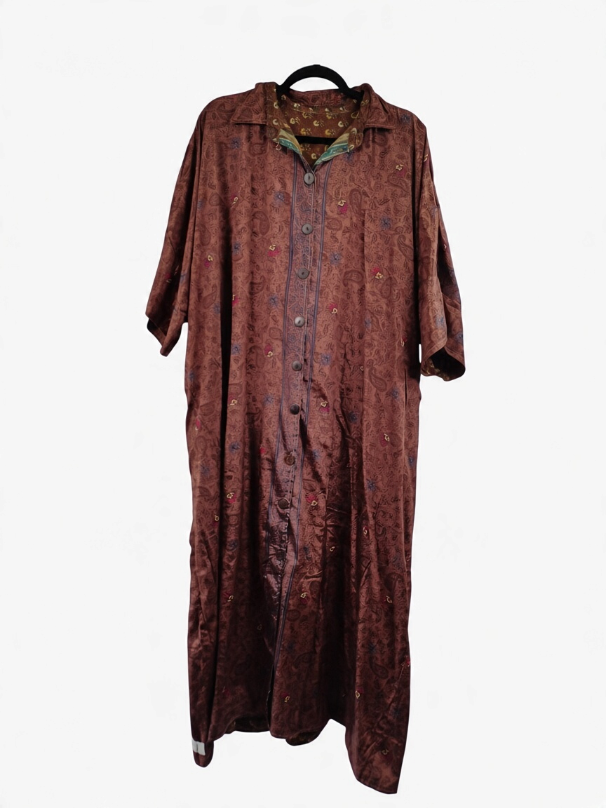 Reversible Riverstone Silk Kaftan 1000-03