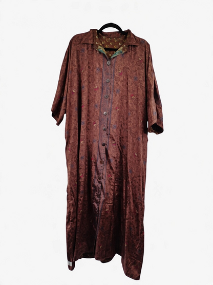 Reversible Riverstone Silk Kaftan 1000-03