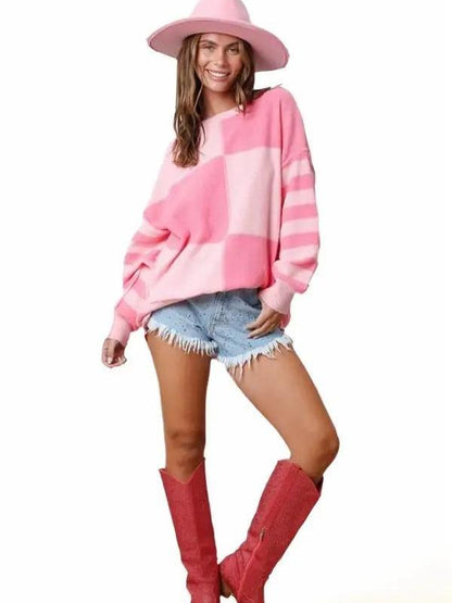 Pick Me Up Color Block Sweater