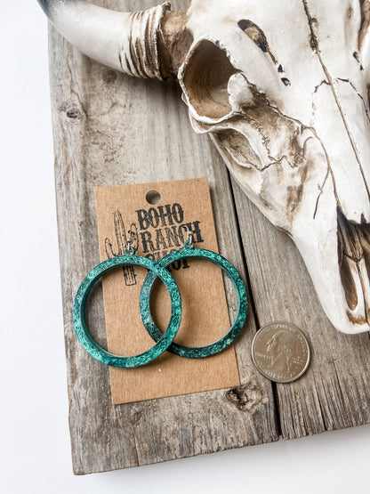 Western Aztec Print Hoops