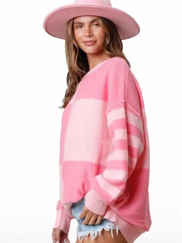 Pick Me Up Color Block Sweater