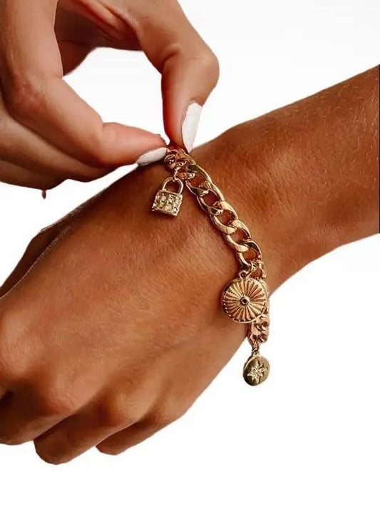 Susie's Gold Charm Bracelet