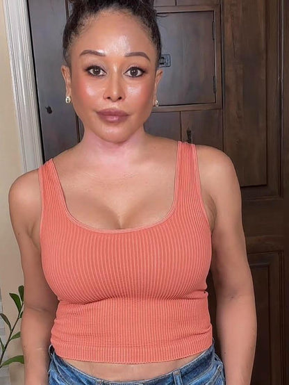 Wear All Day Vintage Seamless Reversible Crop Top (7 Options)