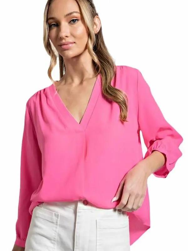 Classy V Neck Blouse (2 Options)
