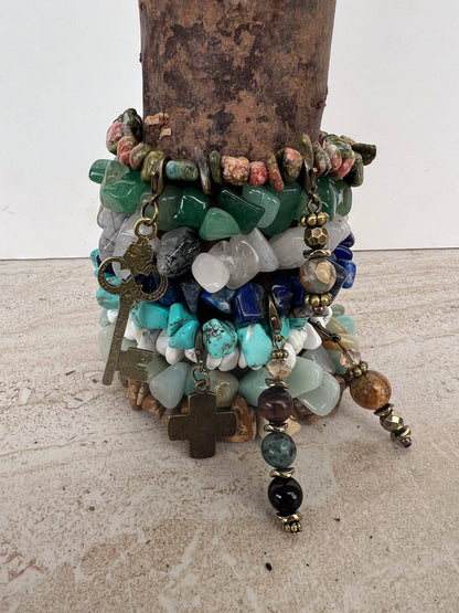 Dylan Collective Stone Chip Bracelets