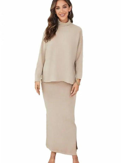 Soft Touch Knitted Long Elegant Skirt