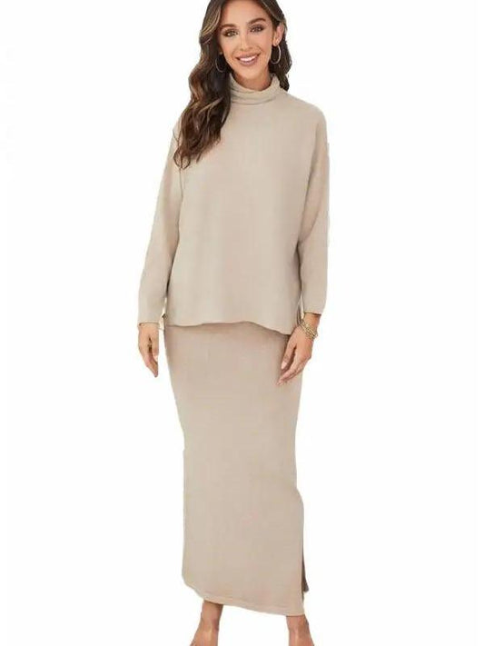 Soft Touch Knitted Long Elegant Skirt