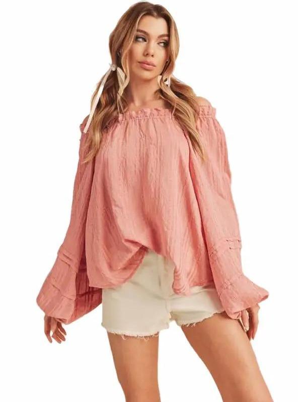Evie Living in Pink Top