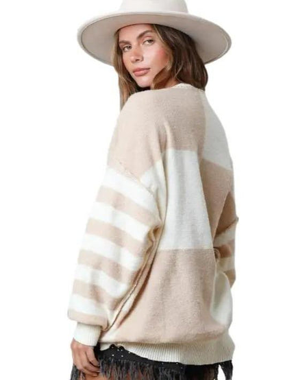 Pick Me Up Color Block Sweater