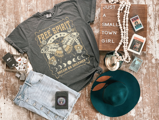 Free Spirit | Band | Dreamer | Gypsy | Boho | Retro | Tshirt