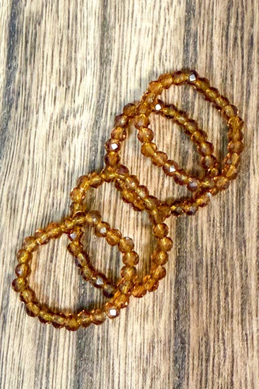 Stretchy Beaded Stack Rings