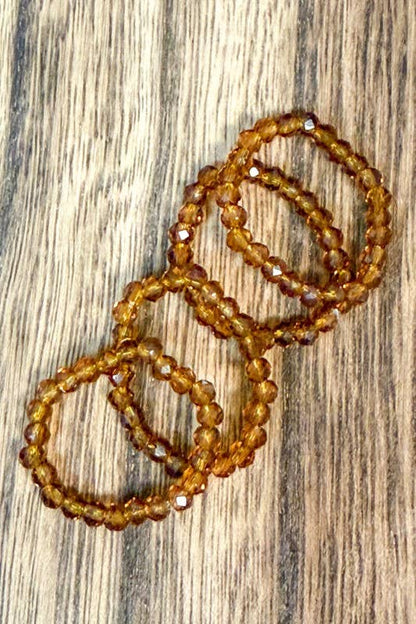 Stretchy Beaded Stack Rings
