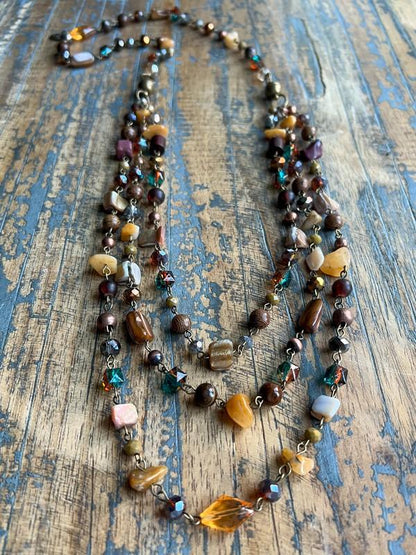 Rachel Necklace Amber