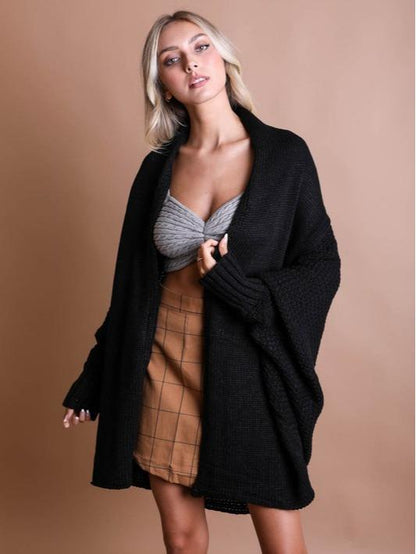 Bat Sleeve Knit Cardigan (2 Options)