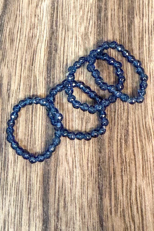 Stretchy Beaded Stack Rings