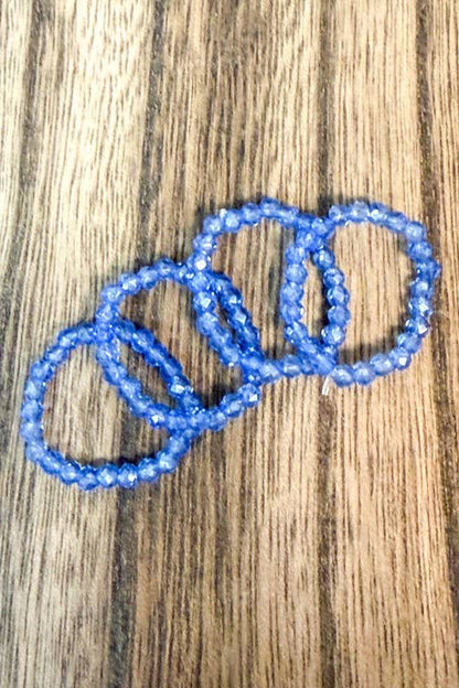 Stretchy Beaded Stack Rings