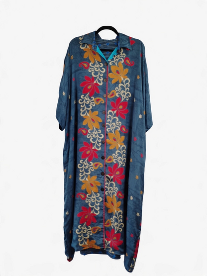 Reversible Riverstone Silk Kaftan 1000-14