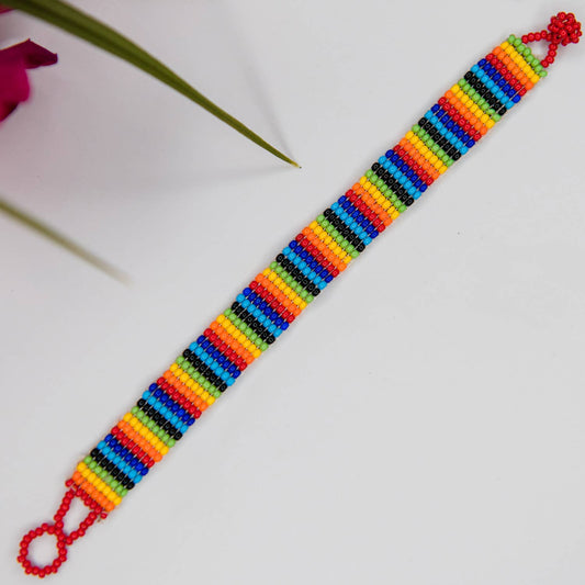 Rainbow  Beaded Friendship Bracelet