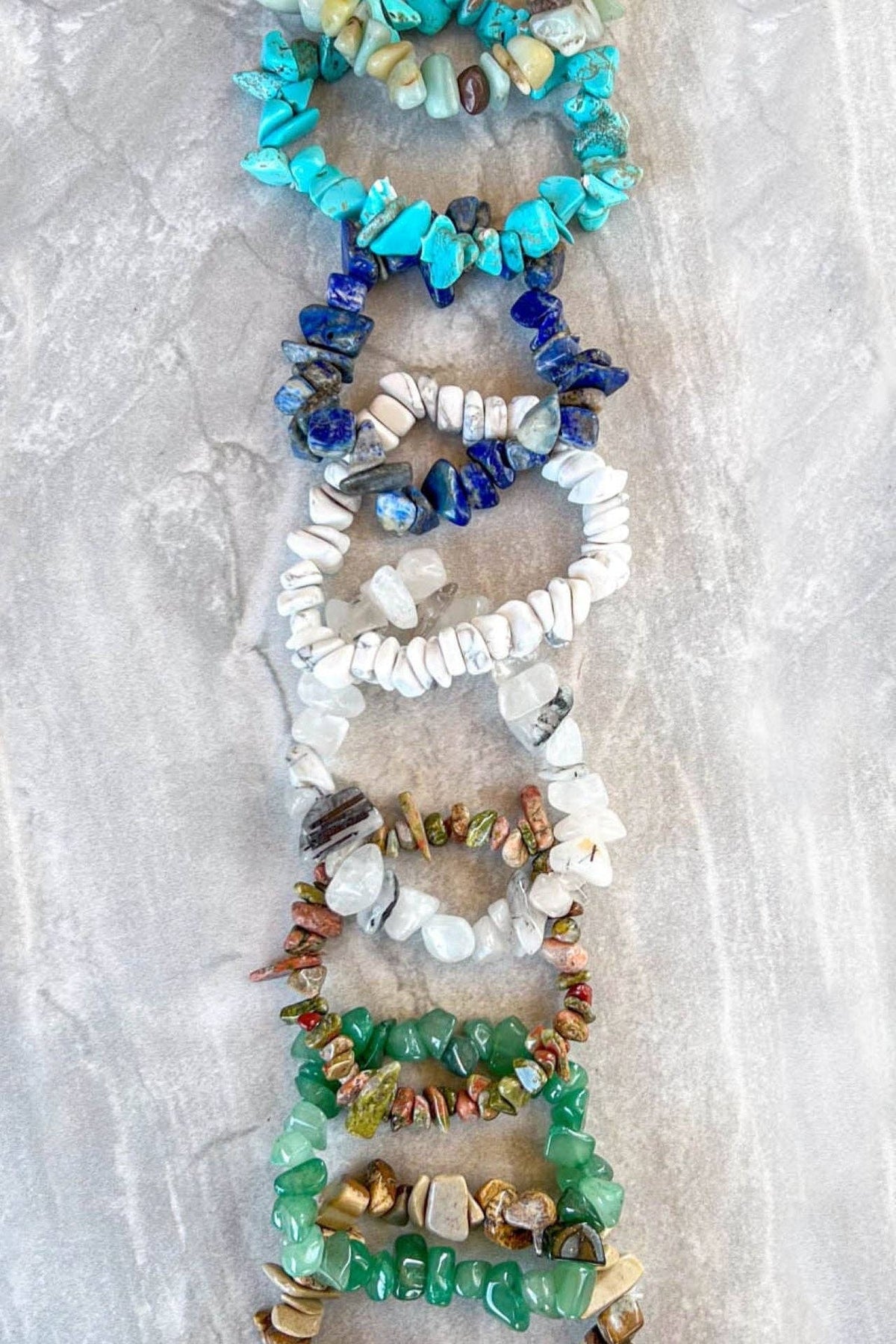 Dylan Collective Stone Chip Bracelets