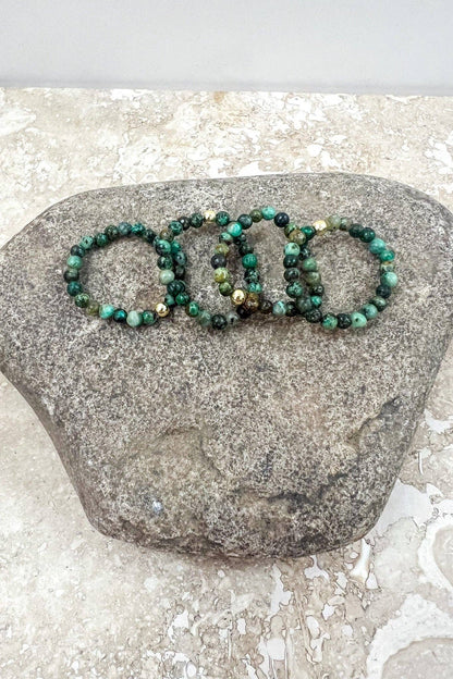Stretchy Beaded Stack Rings